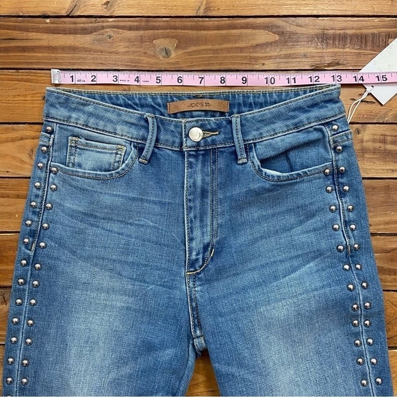 Joe’s jeans The Charlie High rise skinny studded stretchy size 25 light blue 25 - Picture 7 of 12